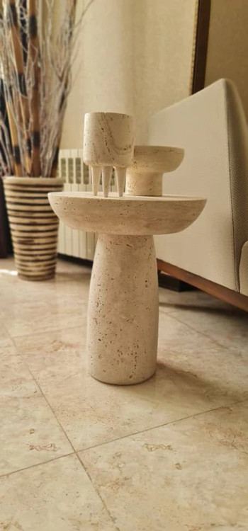 میز عسلی سنگی