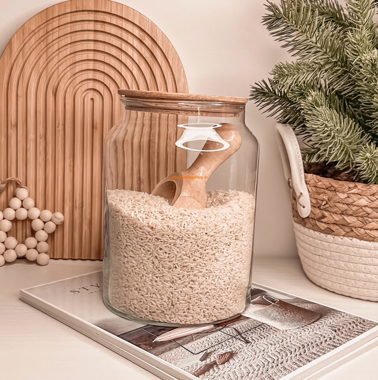 بانکه برنج و حبوبات شیشه ای