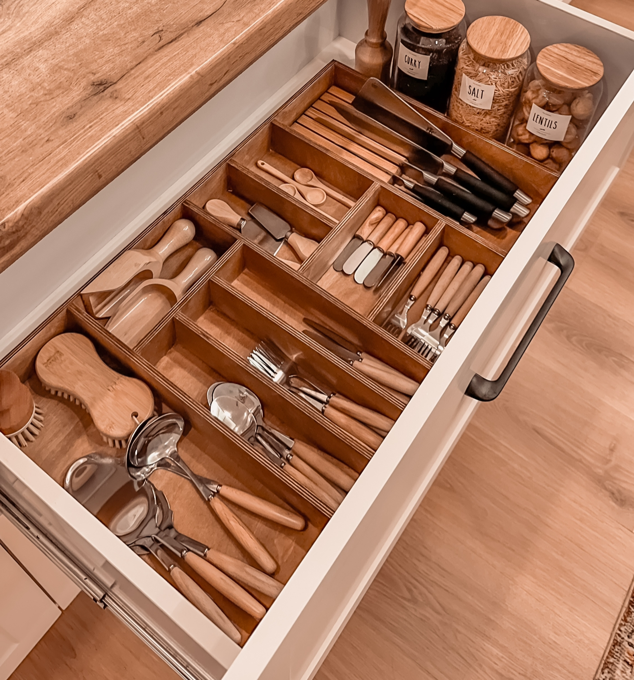 جا قاشقی چوبی بزرگ