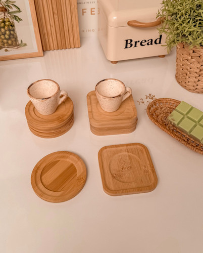 زیر لیوانی بامبو