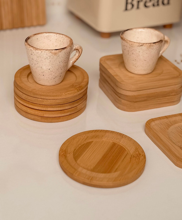 زیر لیوانی بامبو