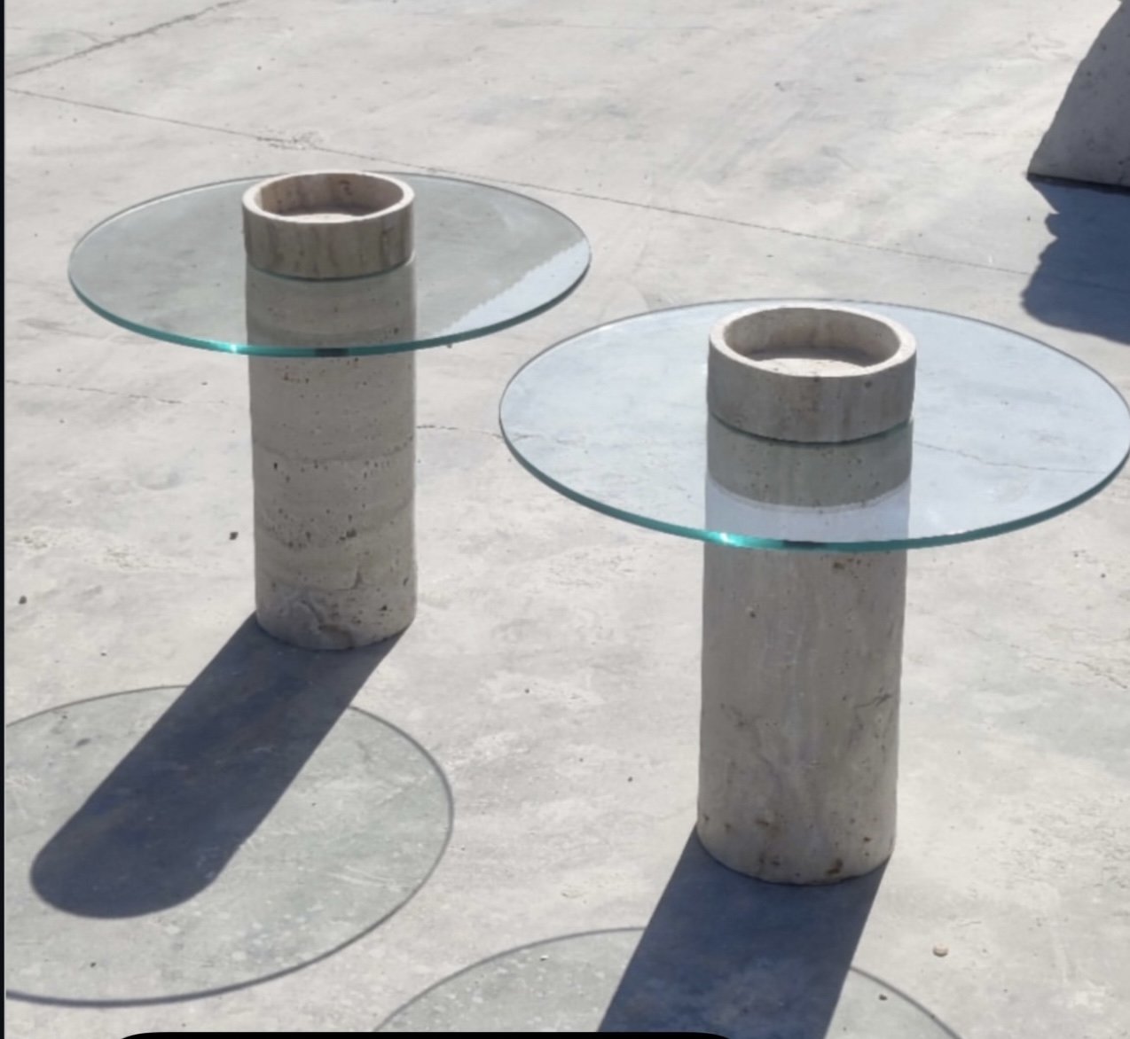 میز عسلی سنگی