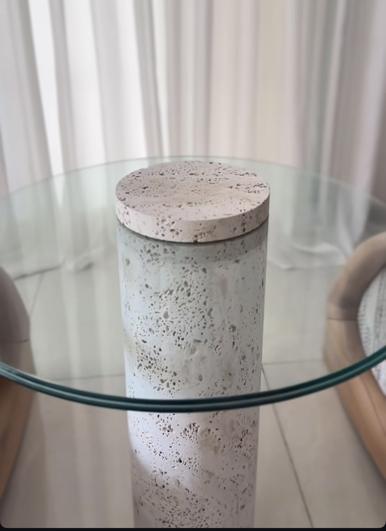 میز عسلی سنگی